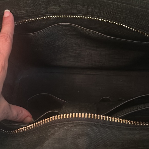 Dagne Dover Signature Legend Black Coated Canvas Large Tote - Picture 16 of 16